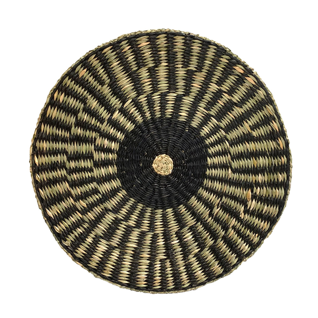 JABBAR PLACE MAT SEAGRASS NATURAL BLACK 35x35cm VN