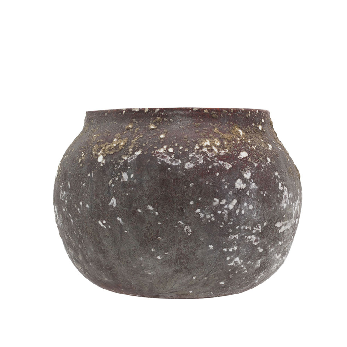 BERRY BASE FOR CANDLE GLASS ROTTENRUST D23xH16cm I