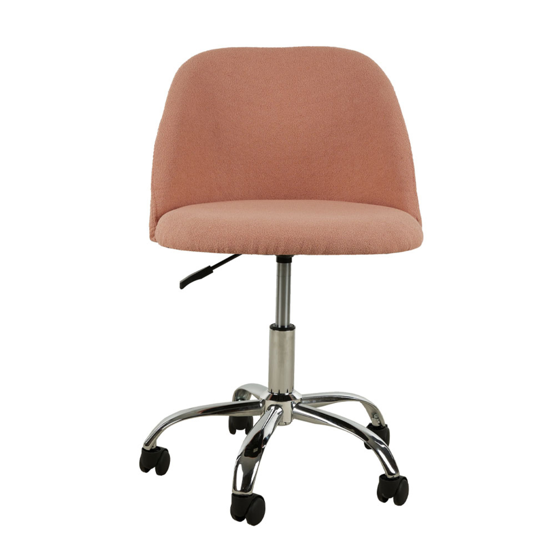 BOUCLE RONDA CHAIR DESK FABRIC DUSTY PINK METAL 48x51xH84cm PRC