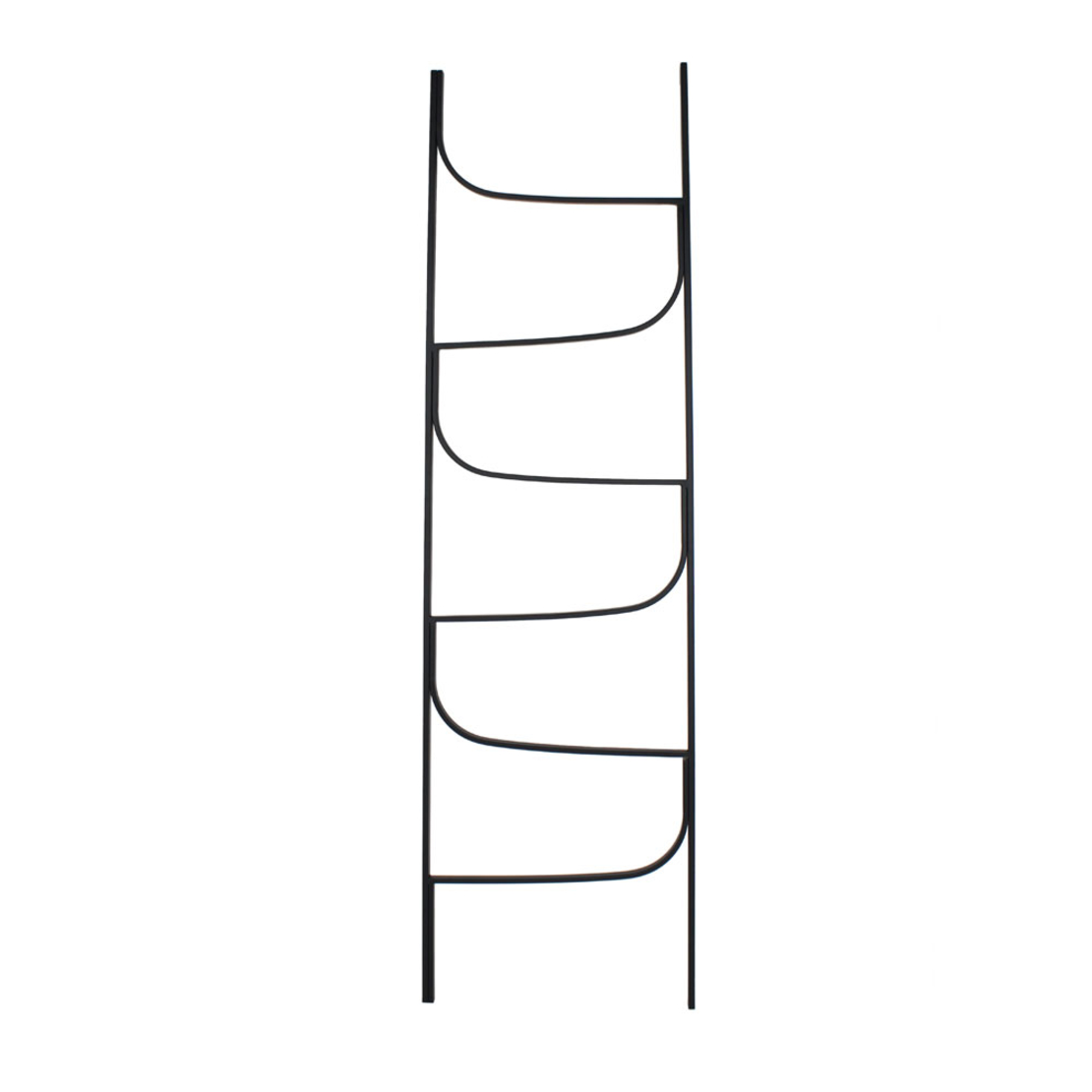 WAVE DECO LADDER 54x180x3 METAL BLACK