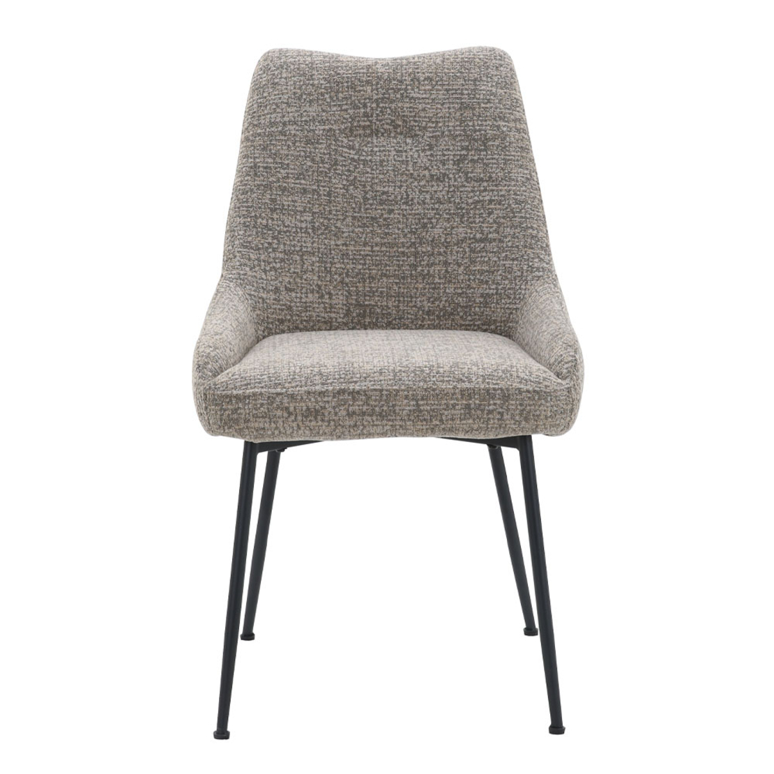 DON CHAIR FABRIC BROWN LIGHT YELLOW METAL BLACK E1 PRC