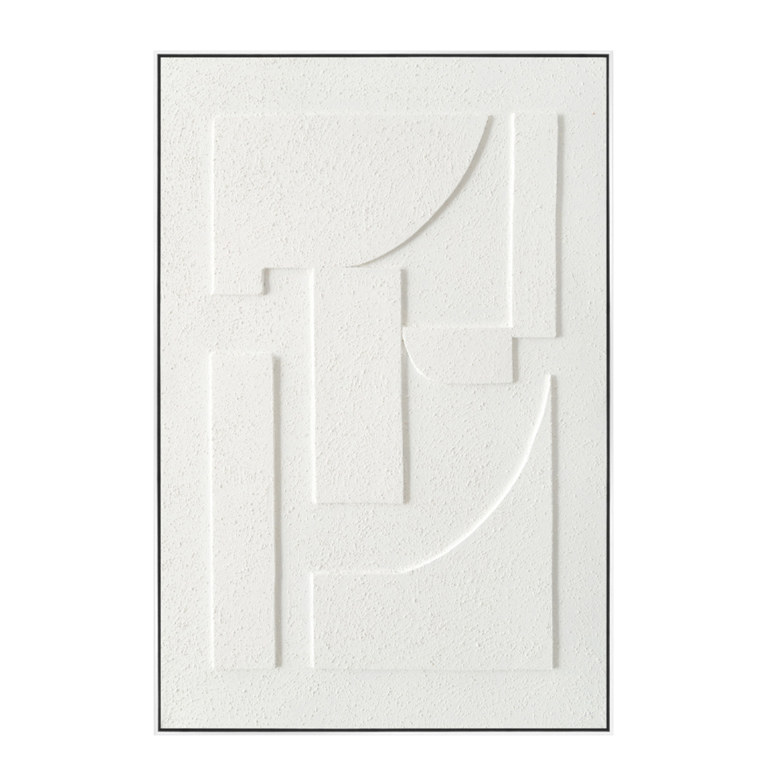 BREEZE 1 PAINTING CANVAS WHITE WOOD FRAME WHITE 80