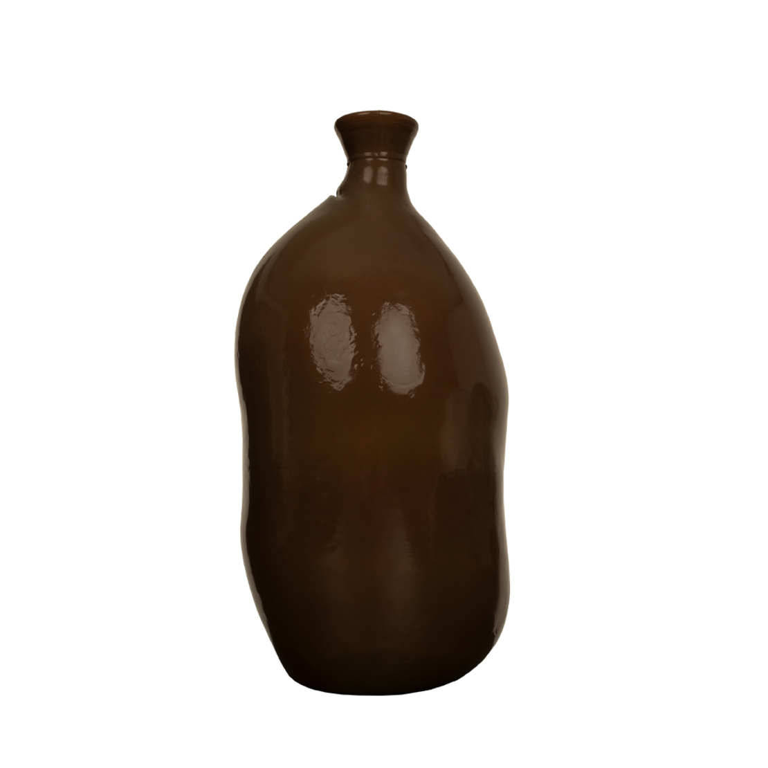 CRUSHED CARAMEL BOTTLE RECYCLED GLASS CARAMEL D25x