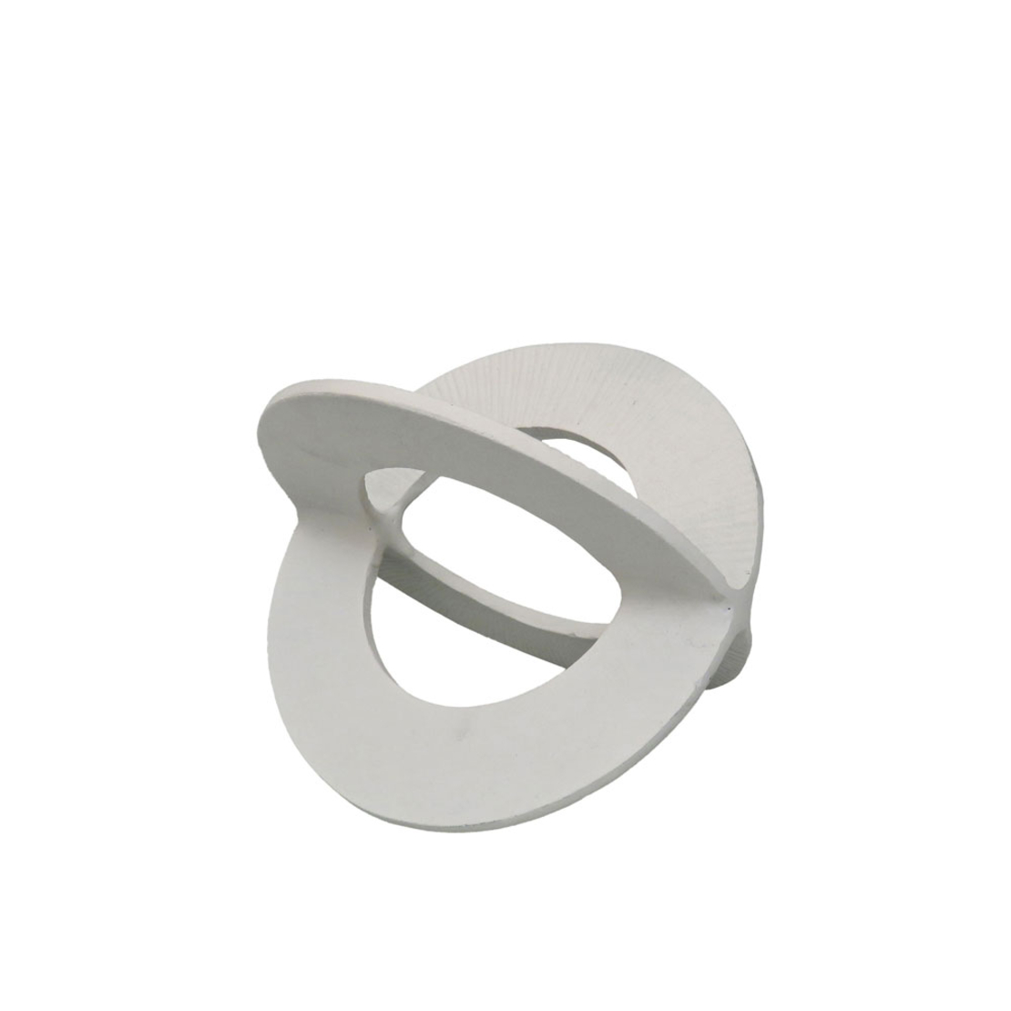 FINTON DECORATION KNOT 17x12x12 ALUMINIUM WHITE