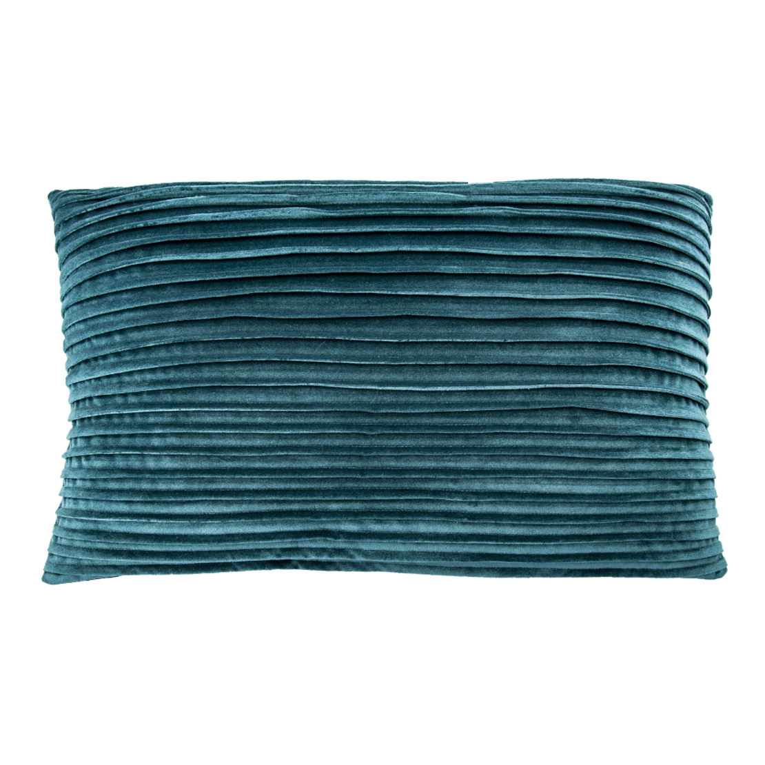 PLISSE DECOR CUSHION VELVET PETROL 40x60cm PRC