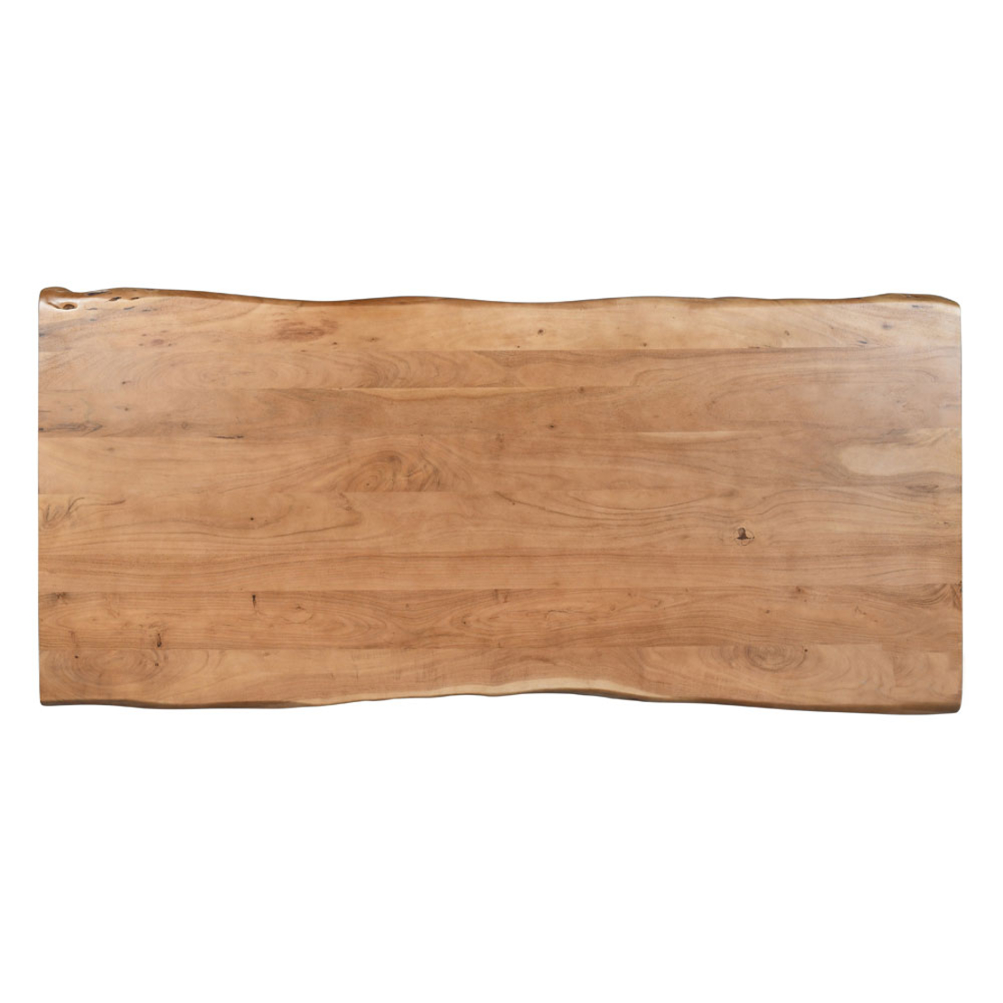 MINGLE TABLE WOOD ACACIA WALNUT BLACK METAL IN