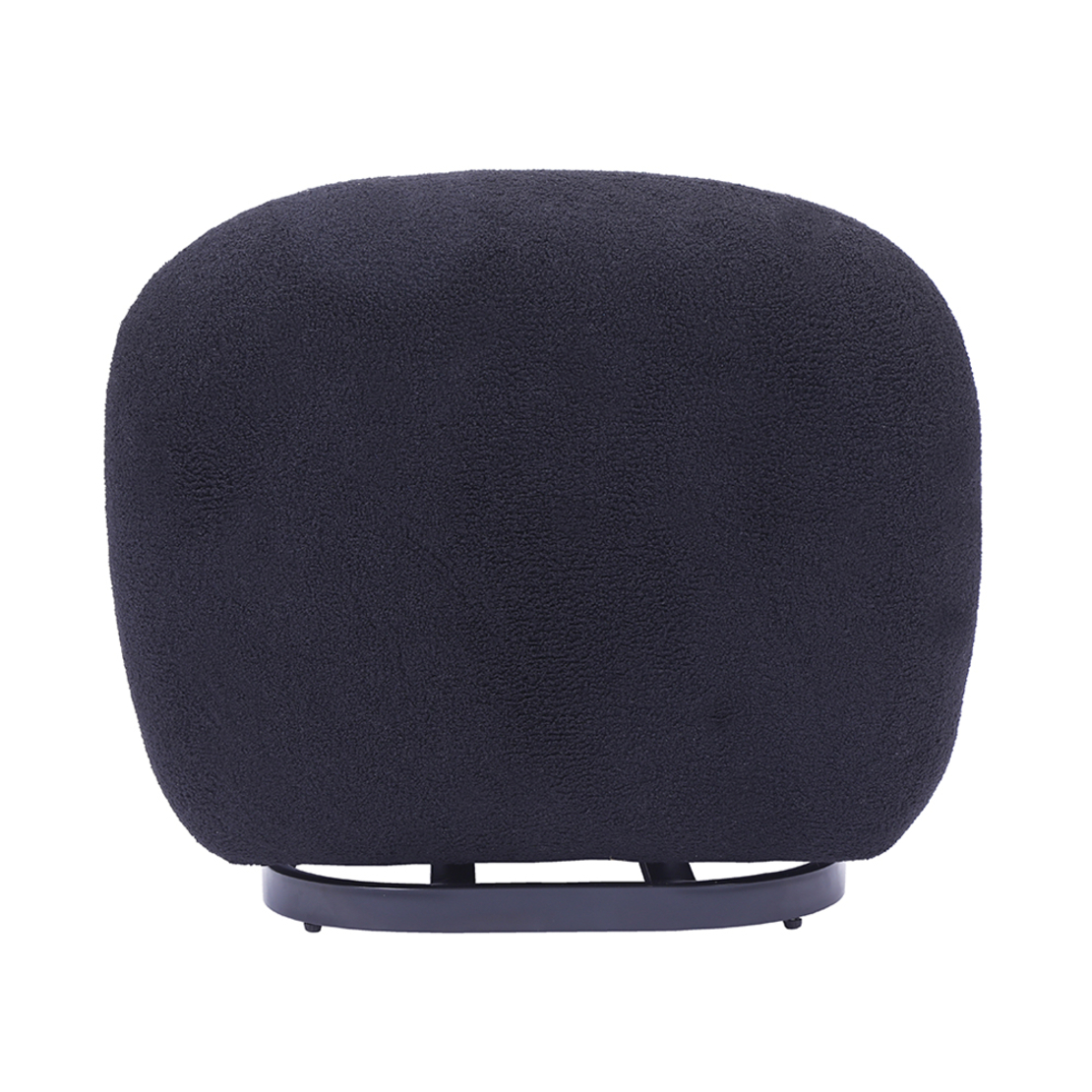 BO ARMCHAIR SWIVEL FABRIC BLACK METAL BLACK E1 PRC