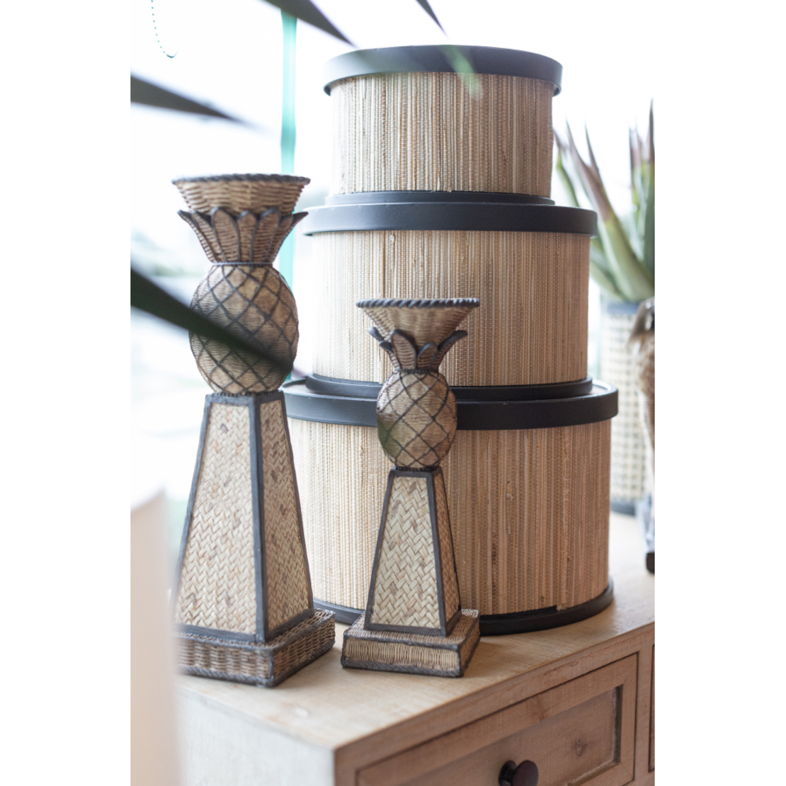 JE VEUX CANDLE HOLDER POLYRESIN BROWN 11,3x11,3xH3