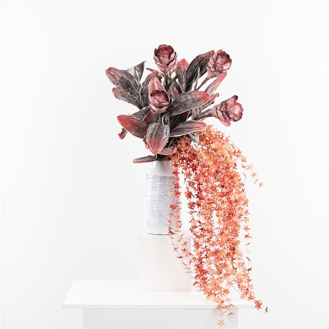 FIAMMA ARTIFICIAL LEAF EVA FOAM RED GREY H95cm PRC