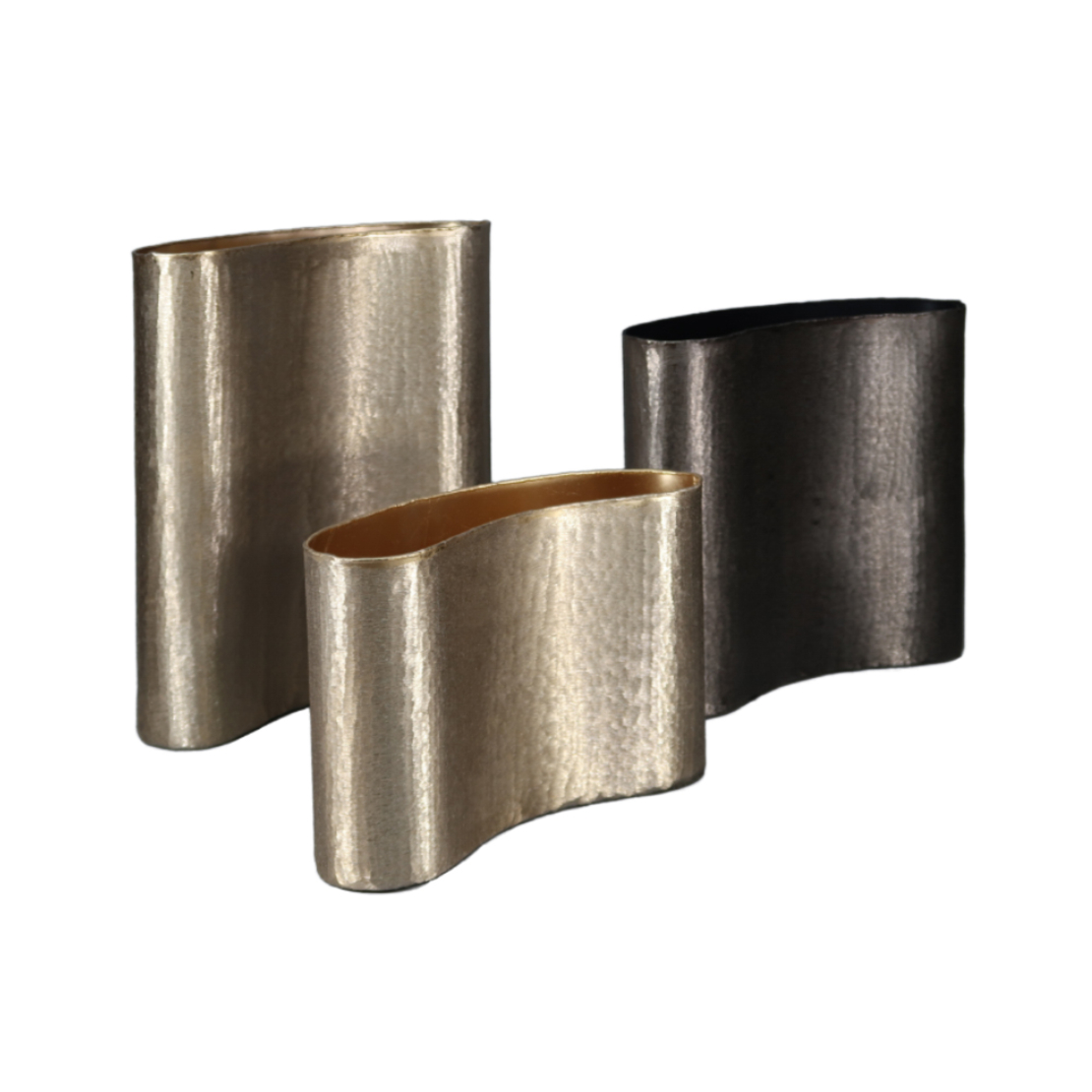 MARGO VASE ALUMINIUM GOLD 29x9xH20cm IN