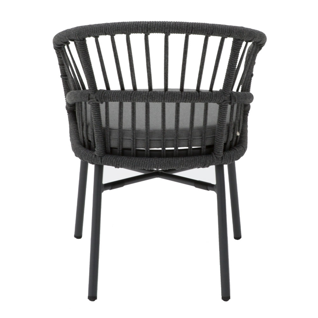 LUNA ARMCHAIR CUSHION ALUMINIUM GREY DARK 58x65xH78cm PRC