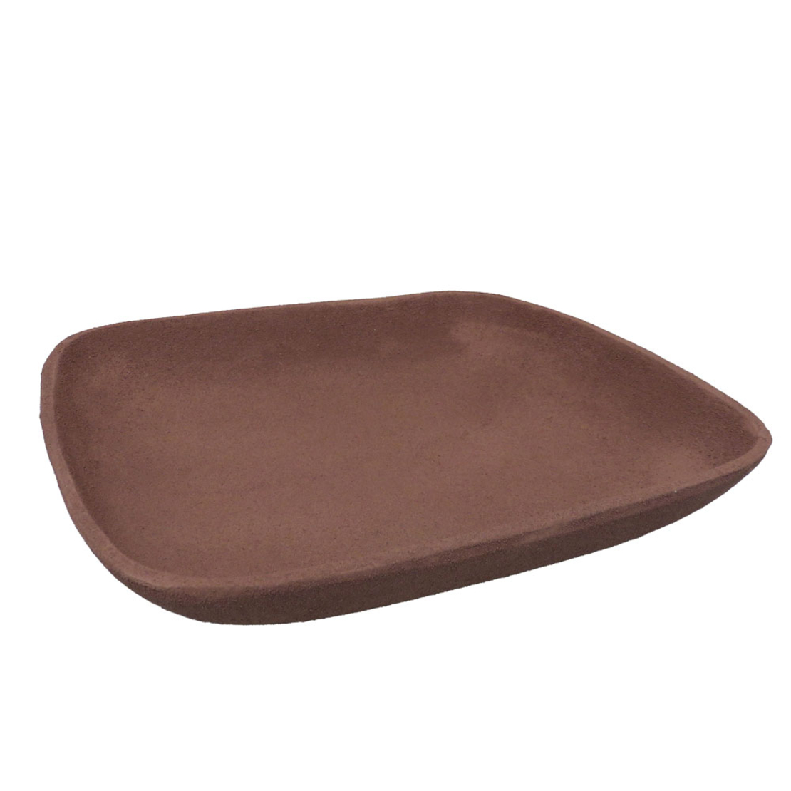 NATHEN TRAY DECORATIVE 27x27x5 ALUMINIUM TERRACOTTA