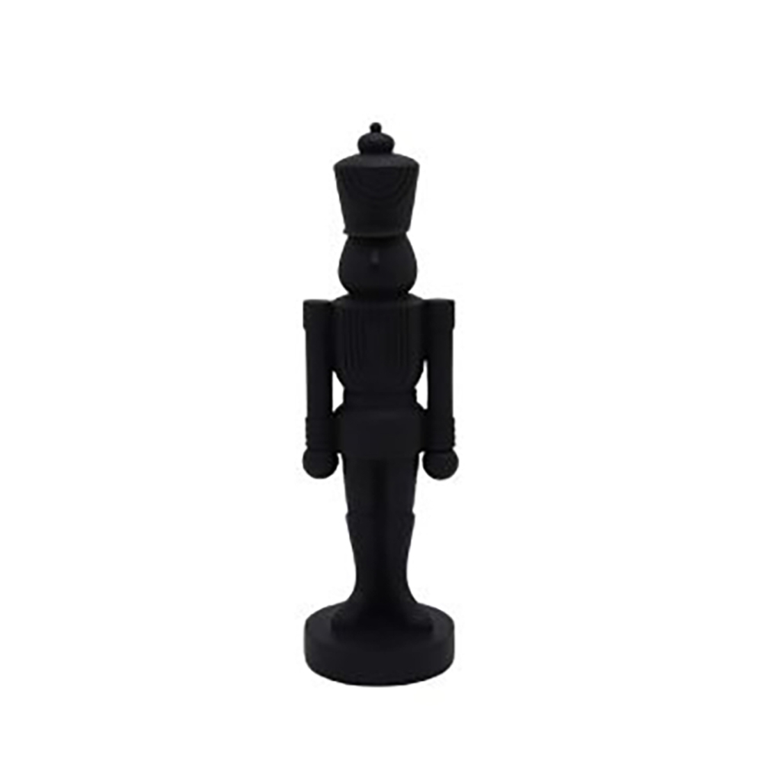 XMAS SISIEN A SOLDIER POLYRESIN BLACK 9,5x9xH32cm