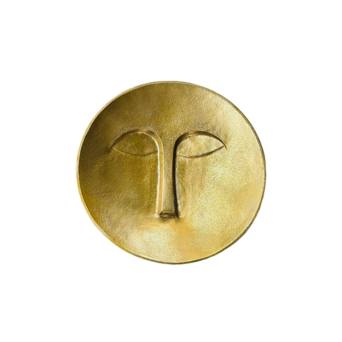 FACE DECO WALL ALUMINIUM GOLD D38xH7,5cm IN