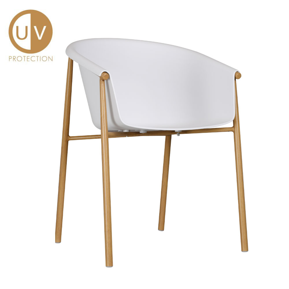 CARINA ARMCHAIR PP WHITE PRC