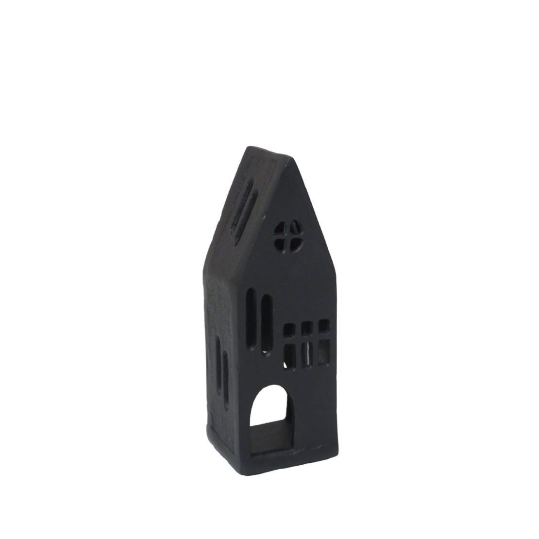 HOGAR DECORATION HOUSE 6x5x17 ALUMINIUM BLACK