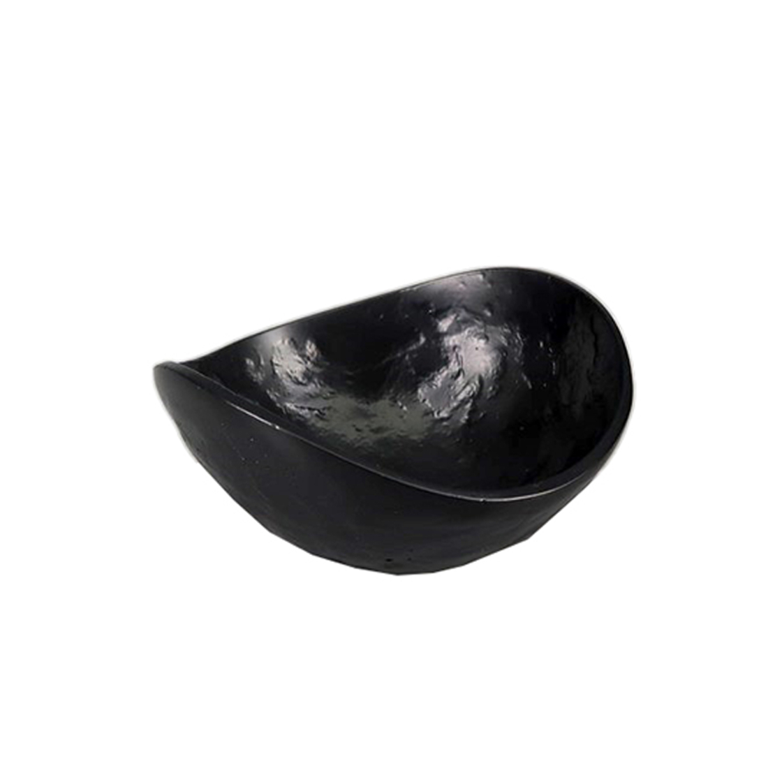 CURVE BOWL ALUMINIUM BLACK 13,5x12,5xH6cm IN