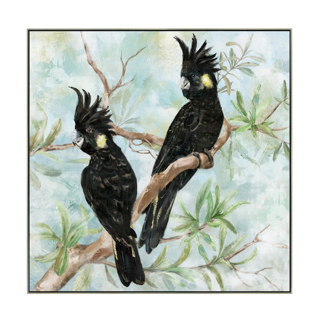 ATERRIMUS PAINTING CANVAS MULTICOLOR WOOD FRAME SI