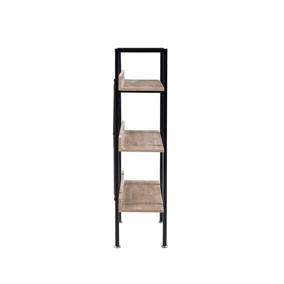 HORIZON BOOKCASE 3SHELVES CHIPBOARD WITH MELAMINE SONOMA BLACK 120x28xH106cm E1 PRC