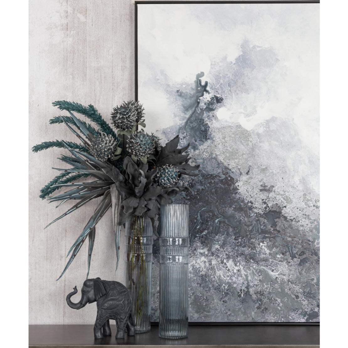LITMUS ARTIFICIAL FLOWER EVA FOAM BLUE H90cm PRC