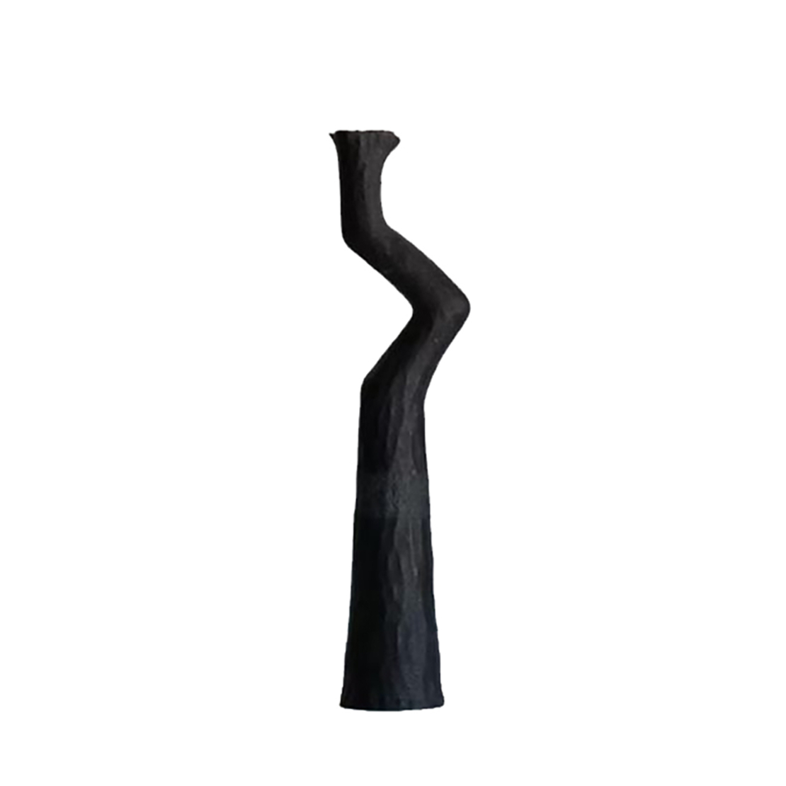 EMPLIR VASE POLYRESIN BLACK MATTE 9x6xH24cm PRC
