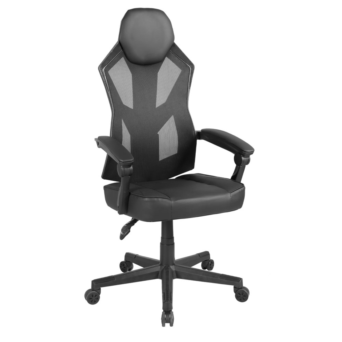 FUSION GAMING CHAIR DESK FABRIC BLACK NYLON PP 50x74xH137cm PRC