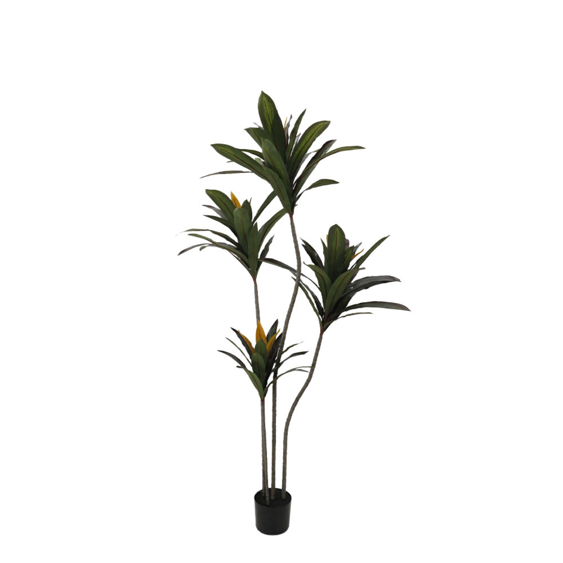 EDGE IRON ARTIFICIAL PLANT IN POT GREEN BLACK H180