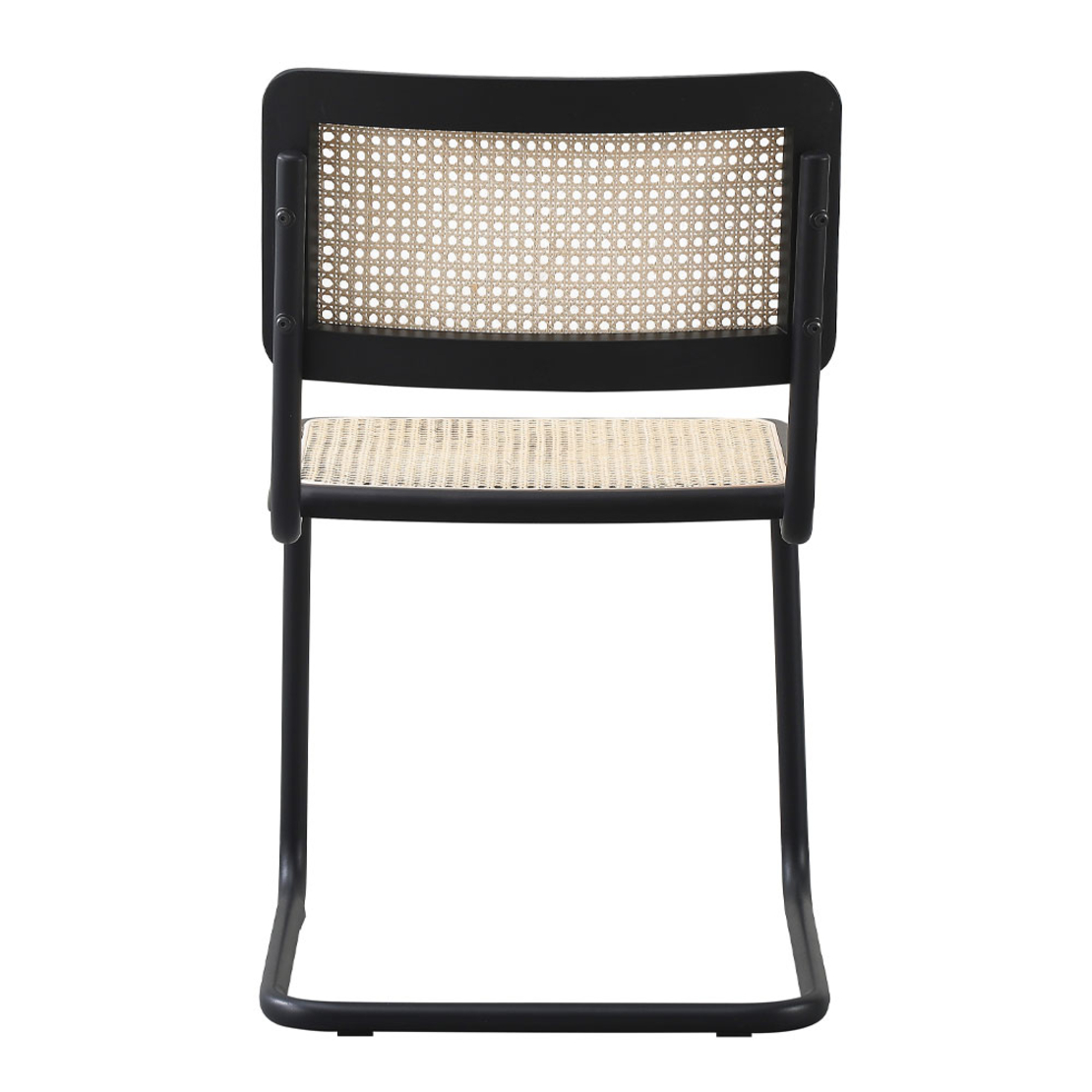 BROYER CHAIR WOOD RUBBERWOOD BLACK RATTAN PRC