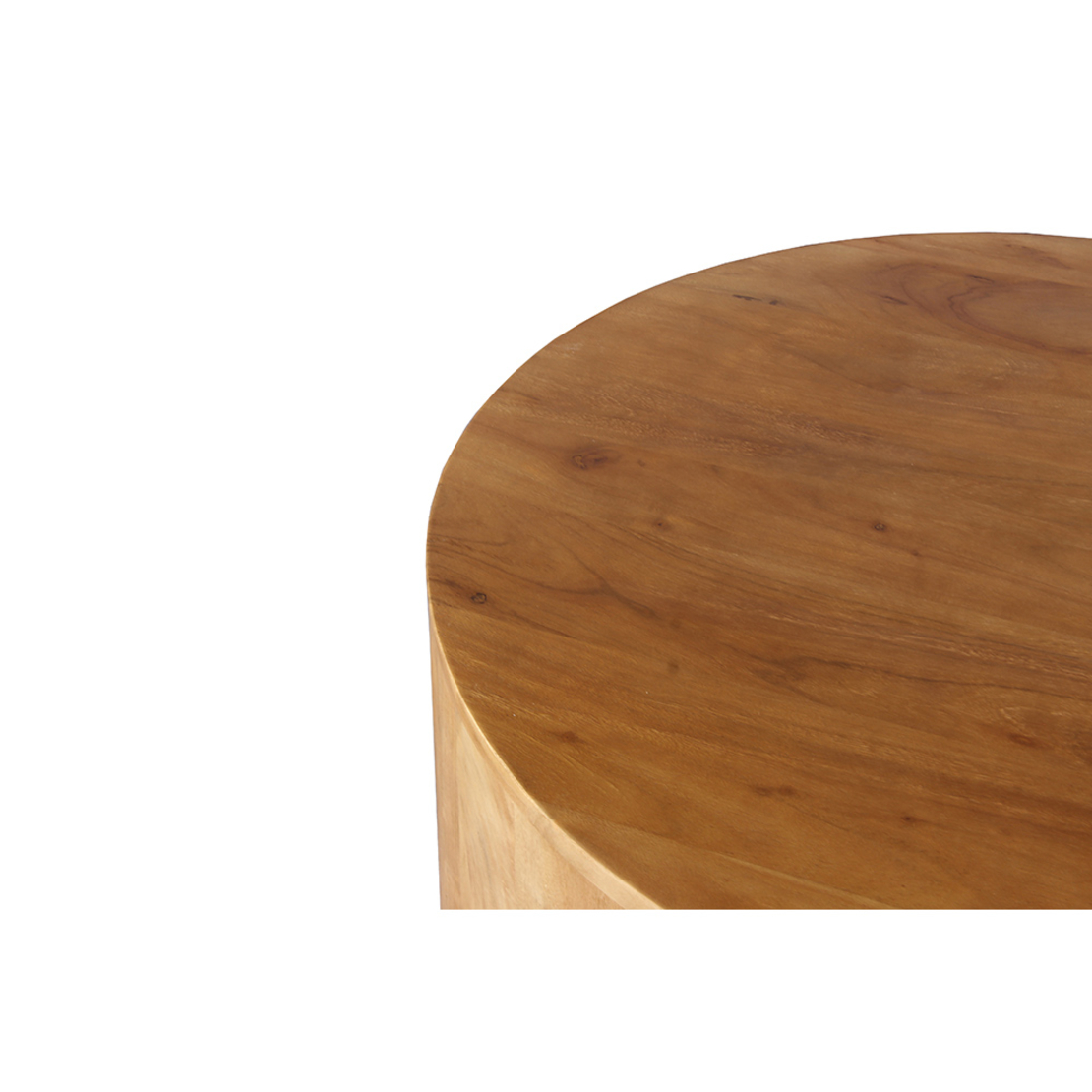 TULUM COFFEE TABLE WOOD ACACIA WALNUT 80x80xH35cm IN