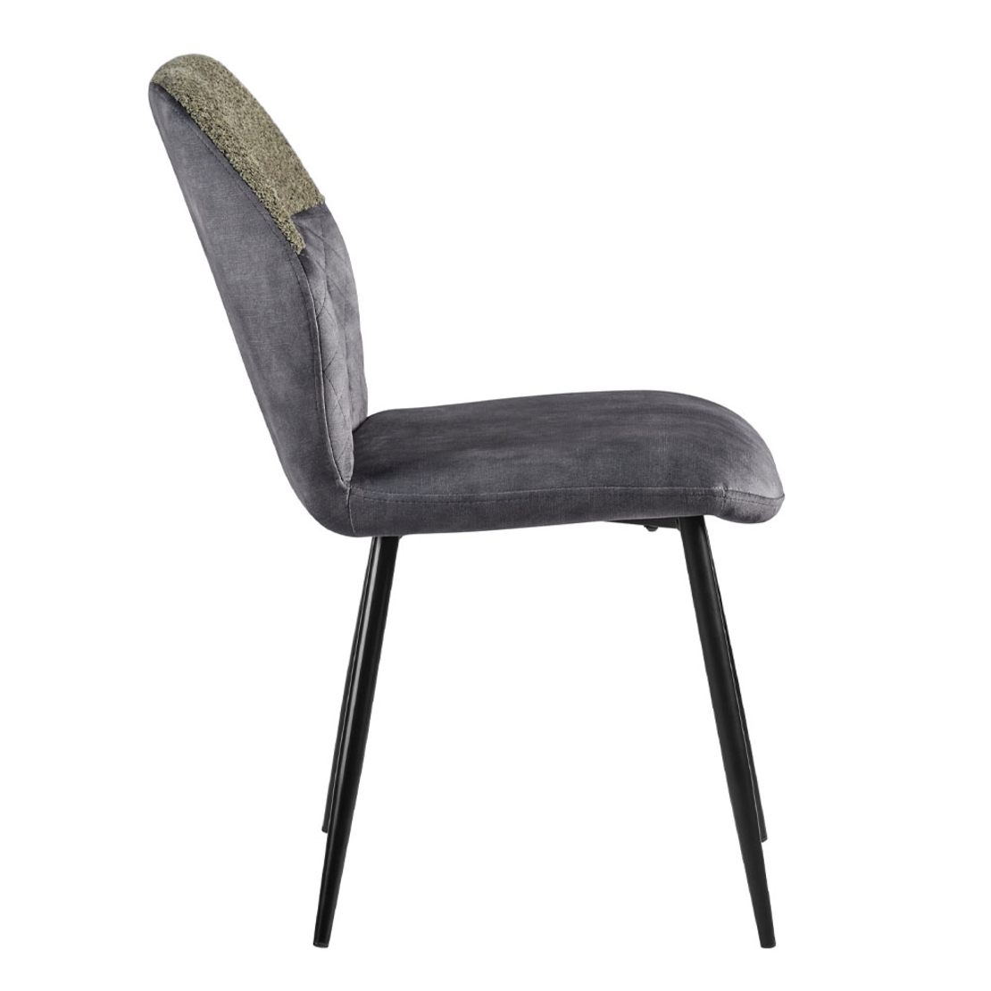 KITE CHAIR FABRIC OLIVE GREEN GREY METAL BLACK E1 PRC