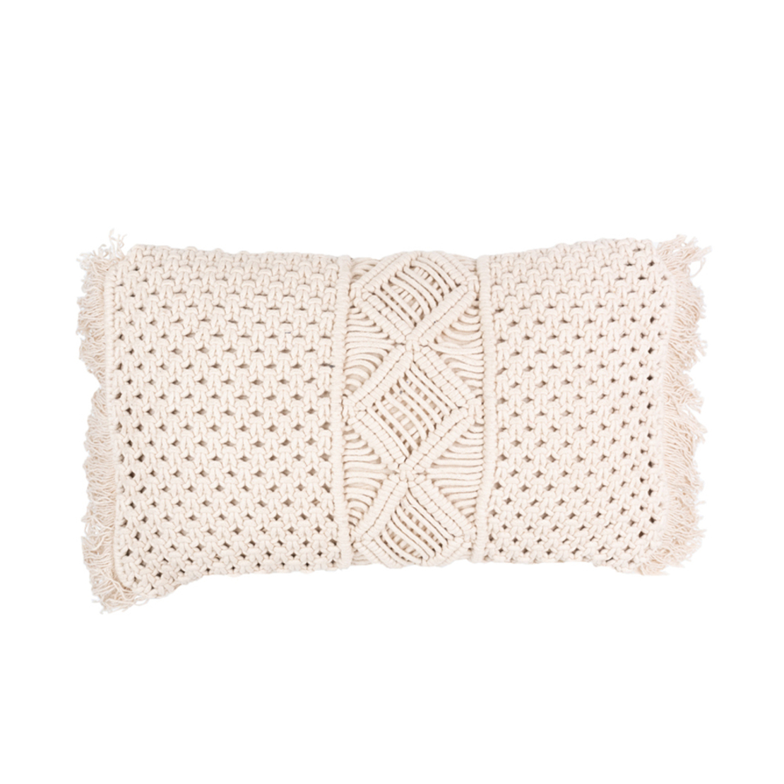 CROSSI DECOR CUSHION COTTON POLYESTER BEIGE 30x50c