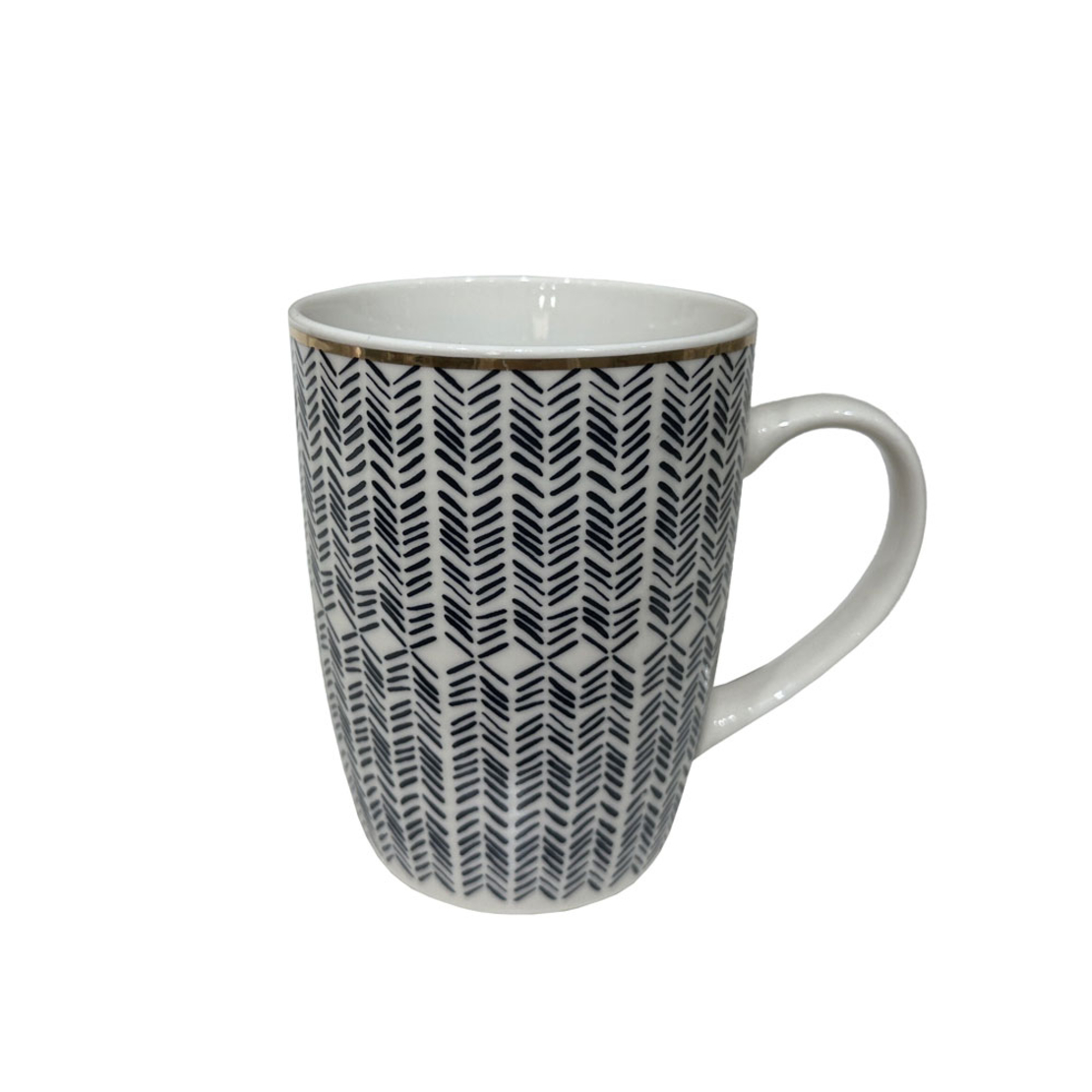 ALL TIME C MUG NEW BONE CHINA WHITE BLUE D8,3xH10,