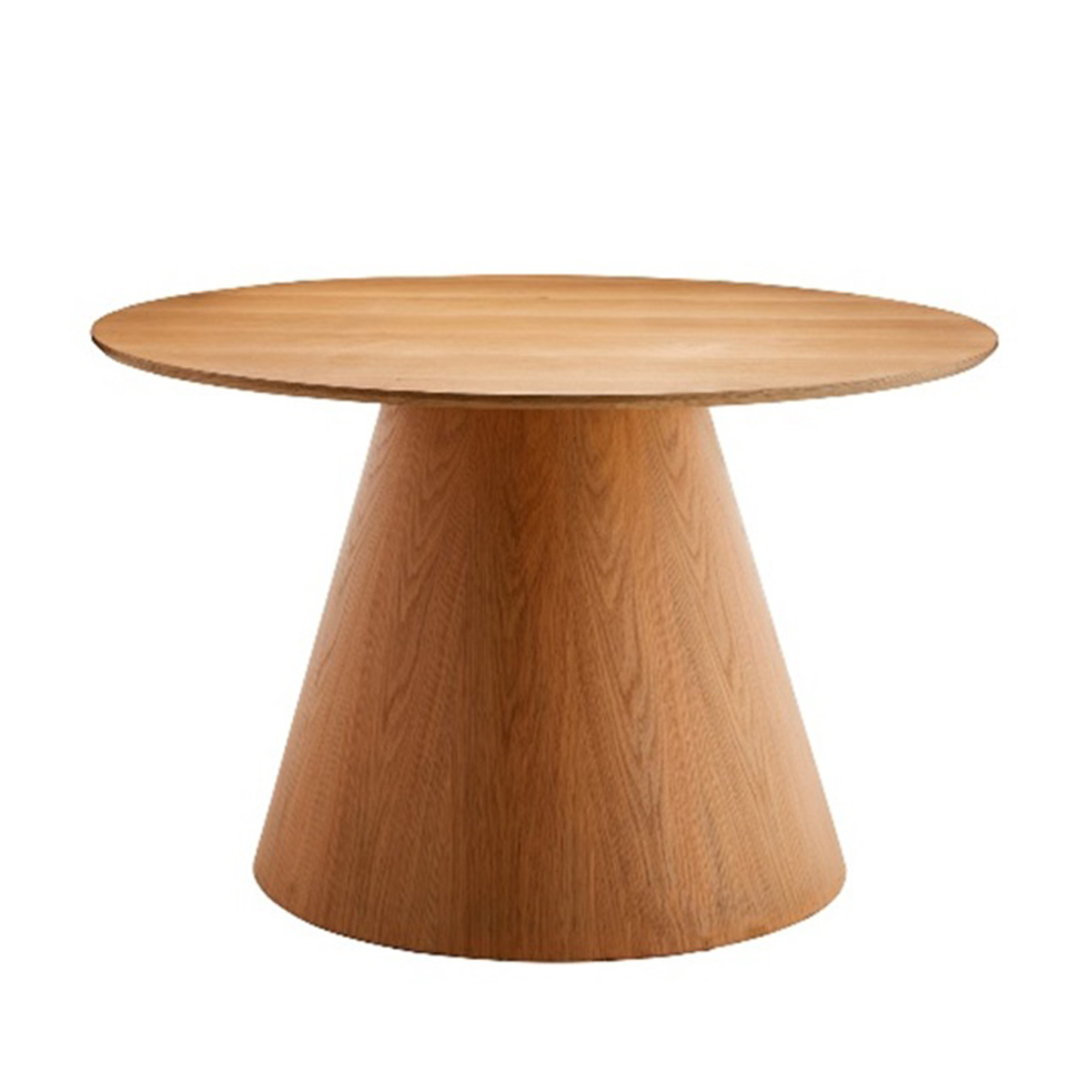 LOTUS TABLE ROUND TABLE VENEER ΟΑΚ NATURAL PRC