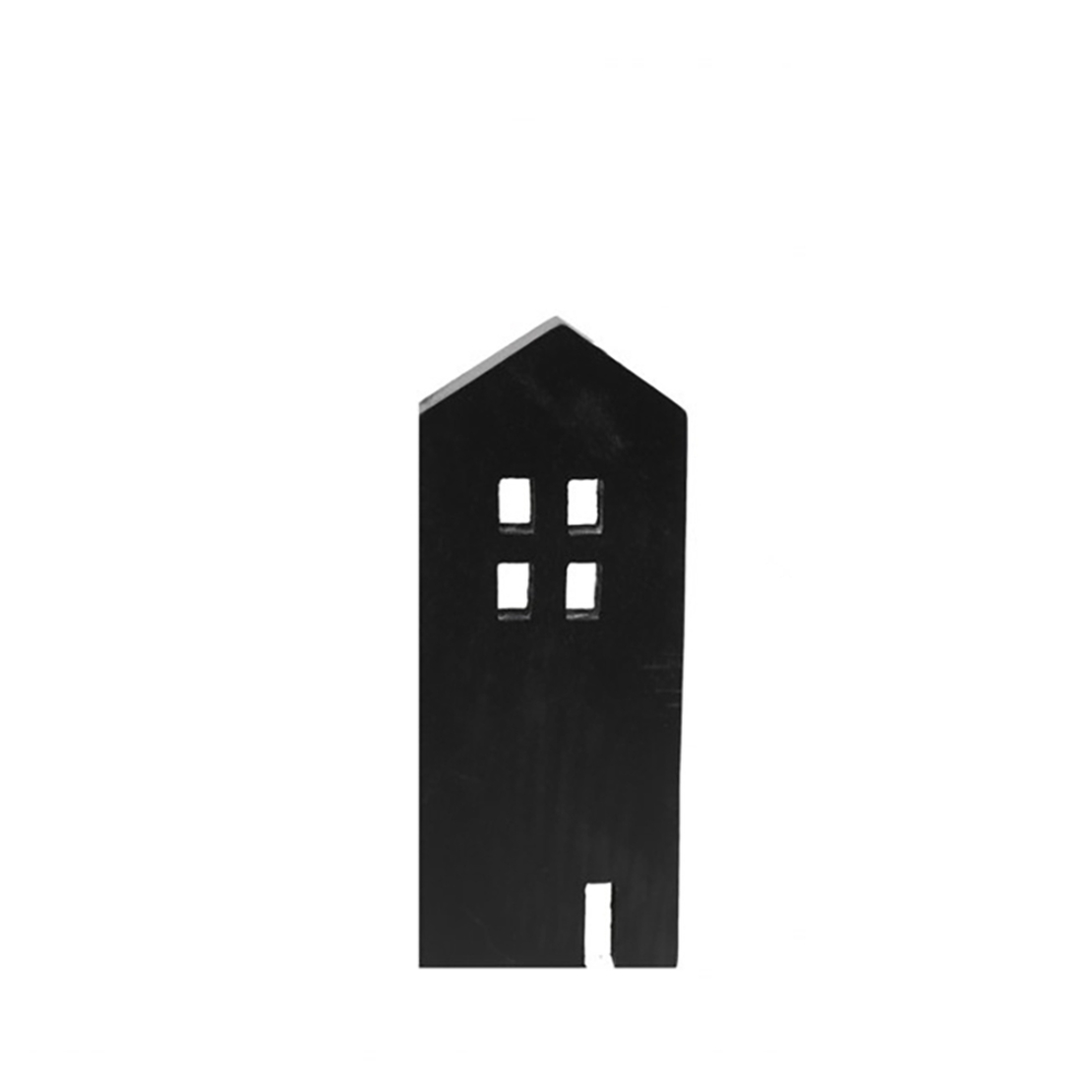 HAUS TALL DECO HOUSE WOOD MANGO BLACK 8,5x3xH19,5c