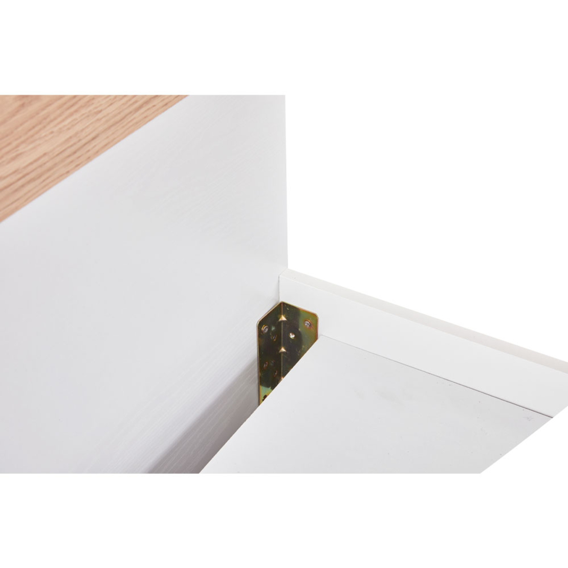 LUCIDO BED MELAMINE WHITE OAK NATURAL E1 PRC