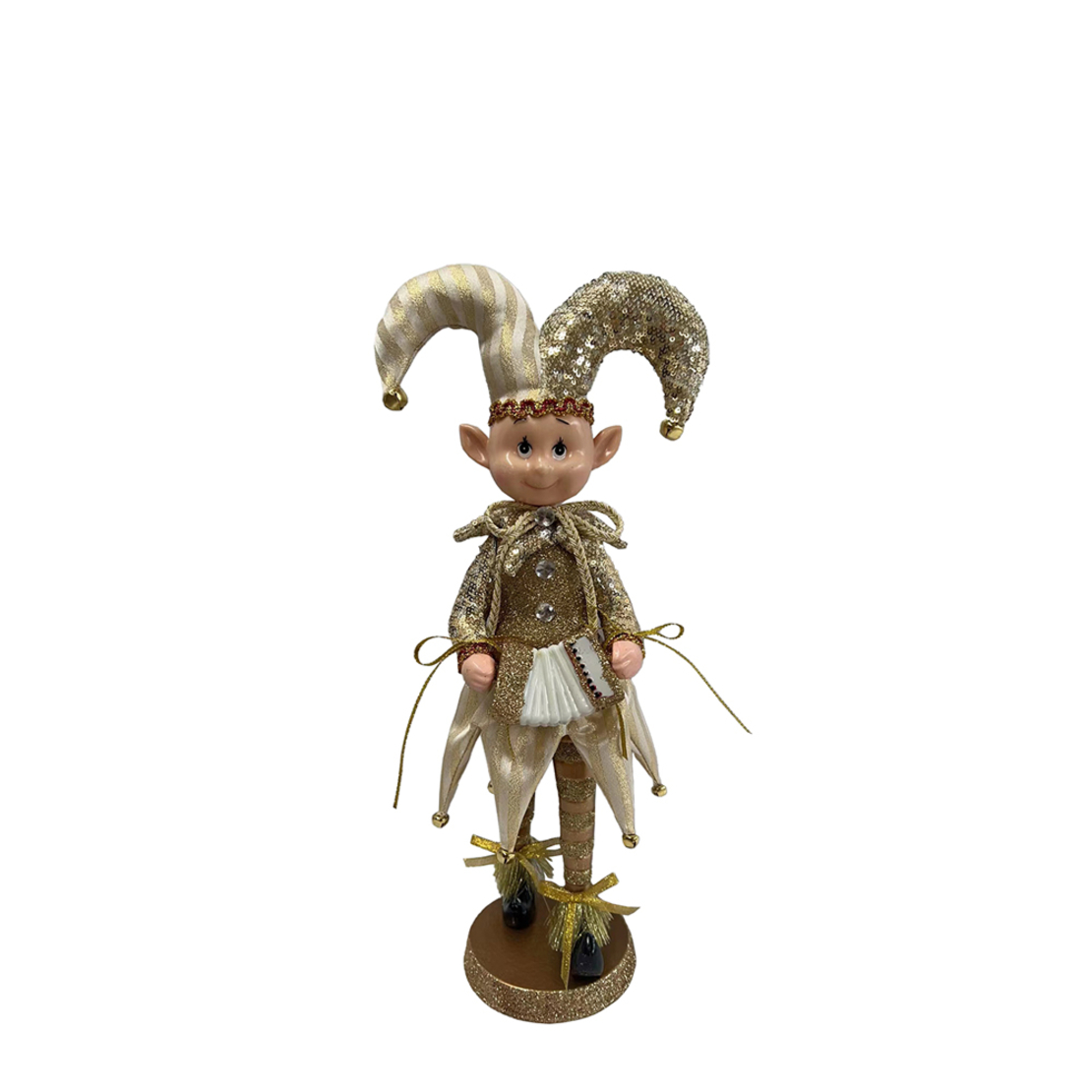 XMAS HOB DAE 45 ELF GOLD WHITE H45cm PRC