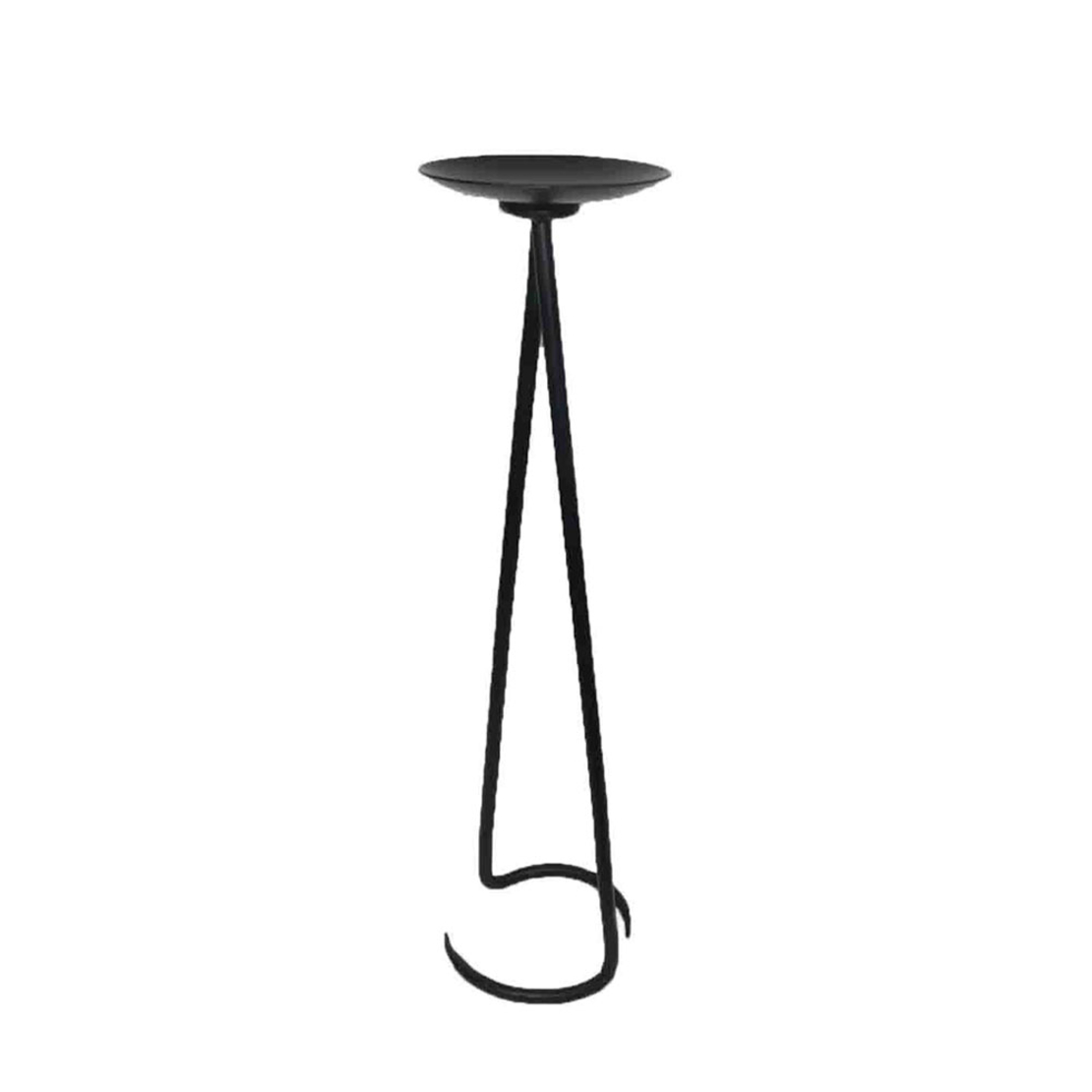 ELGAD CANDLE HOLDER METAL BLACK D13xH51cm IN