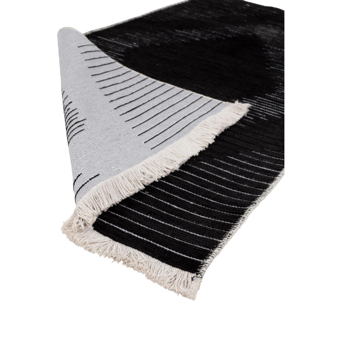 SIGHT CARPET FABRIC BLACK GREY 80x170xH1cm TR