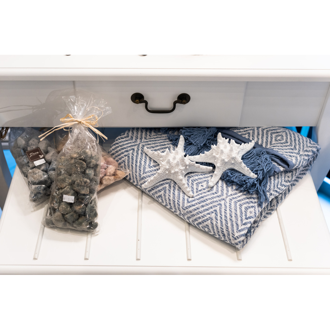 SEA DECO STARFISH POLYRESIN WHITE 11x11xH3,5cm PRC