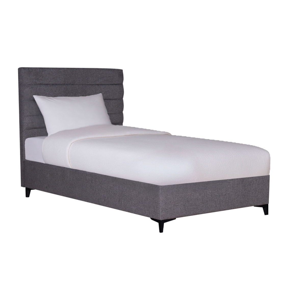 STRATTA BED WITH STORAGE (FOR MATTRESS 120x200cm) FABRIC GREY 34-900 E1 TR