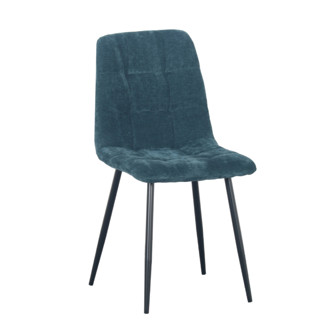 NATURE CHAIR FABRIC PETROL METAL BLACK PRC