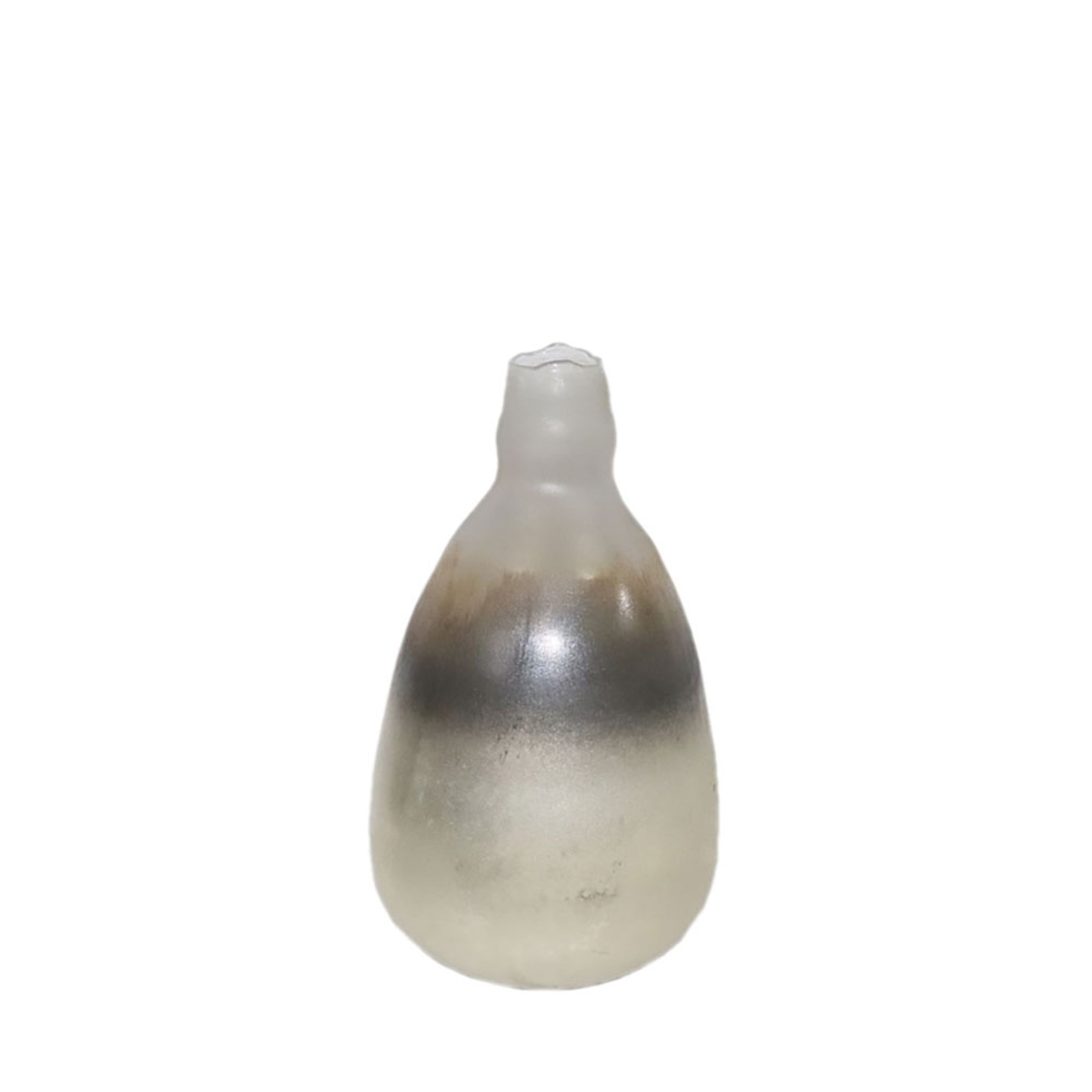 JEG VASE GLASS GOLD BRONZE SILVER D20xH34cm IN