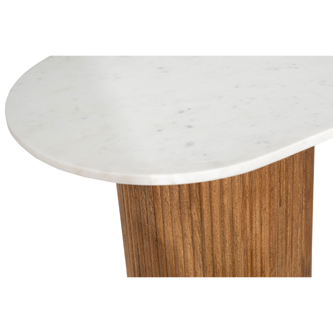 ORGANIC CONSOLE WOOD MANGO WALNUT MARBLE 140x45xH7