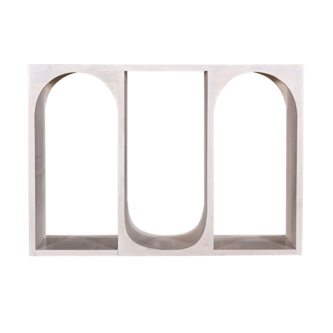 ARCH CONSOLE WOOD MANGO WHITE DECAPE 110x35xH77cm IN