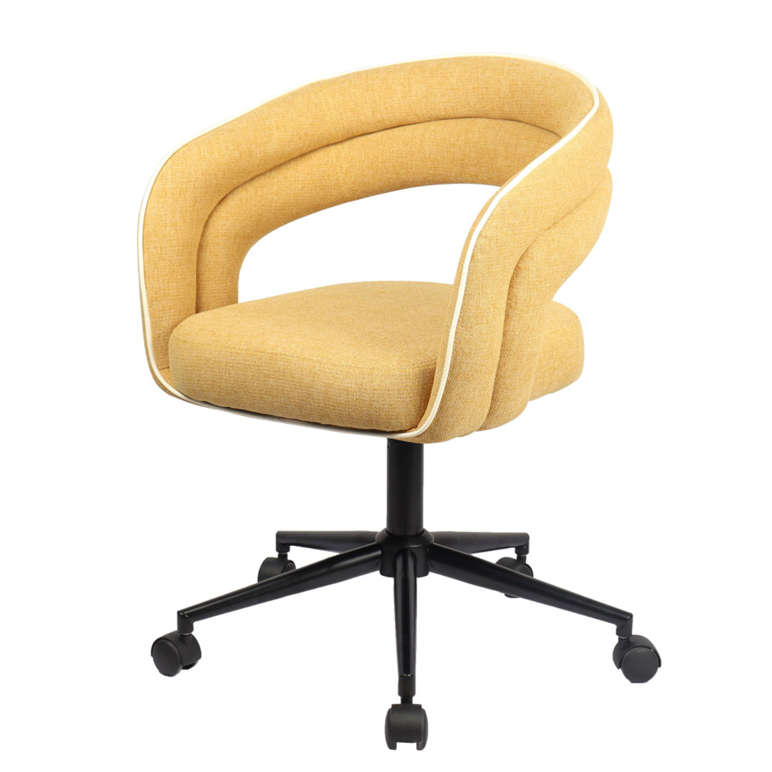 LA LUNA CHAIR DESK FABRIC MUSTARD METAL METAL 59x5