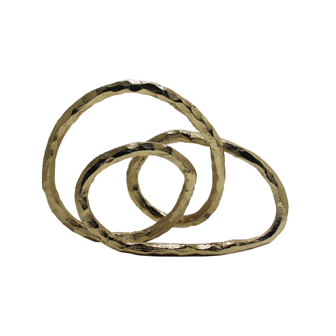 ASTRATTO 23,5 DECO ALUMINIUM GOLD 34x12xH23,5cm IN