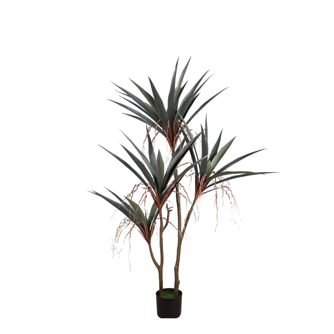 GLADIOLUS ARTIFICIAL PLANT IN POT GREEN BLACK H140