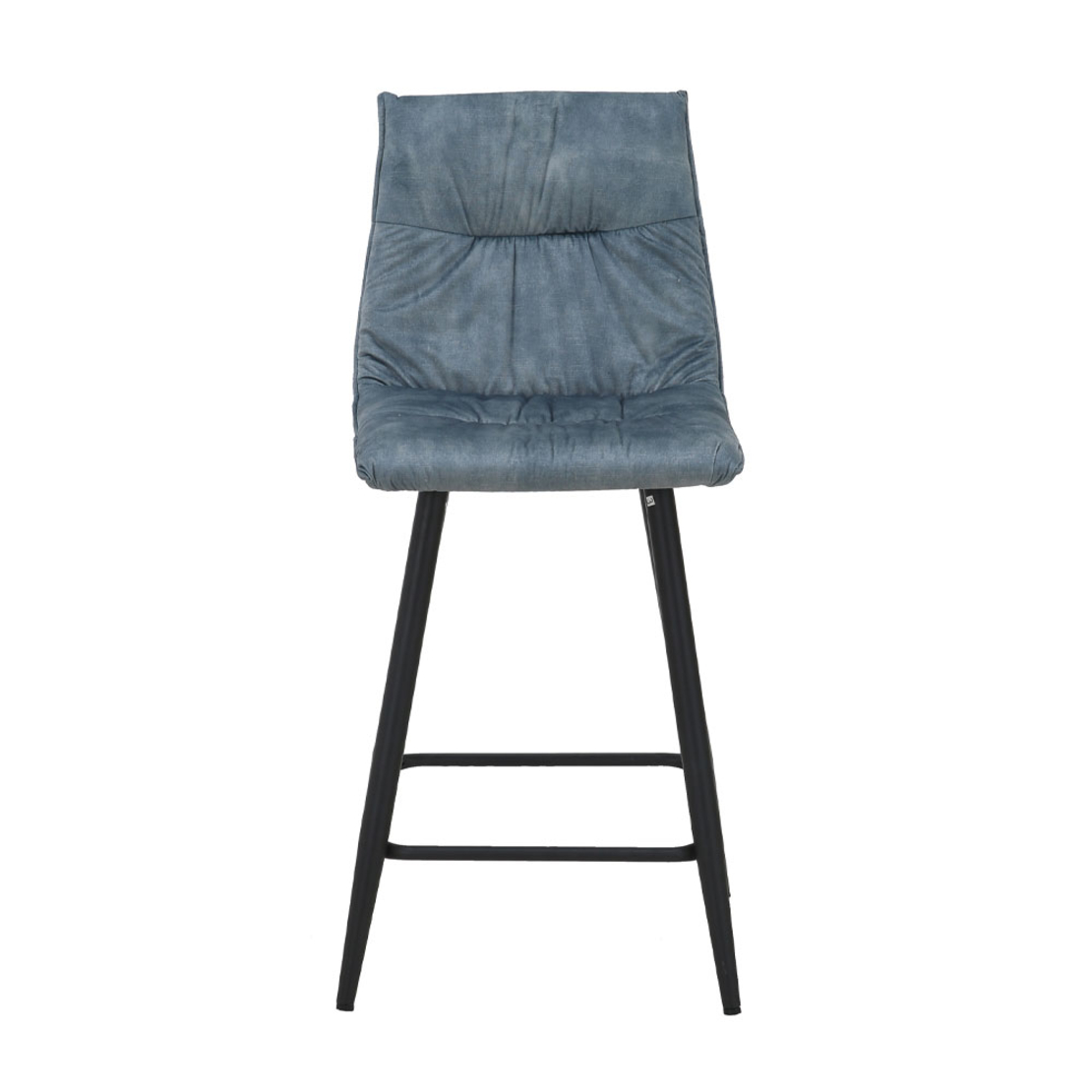 LINEA STOOL BAR FABRIC WATER GREEN METAL BLACK E1 PRC