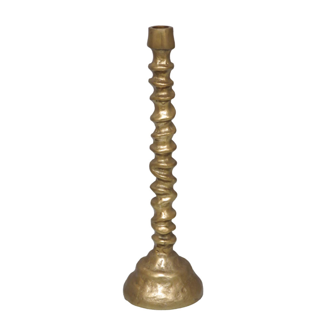 GRANTAS CANDLE HOLDER 13x13x39 ALUMINIUM GOLD