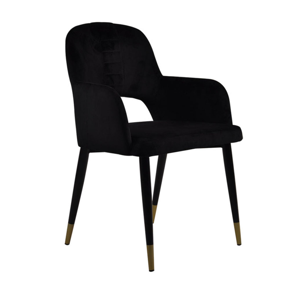 GALA 2 CHAIR FABRIC BLACK METAL BLACK E1 PRC